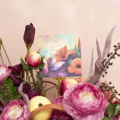 Nouvelle Gift Card & Envelope Vibrant Poppies Pk25(10x10cmH)