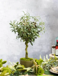 Olive Branch Spray Green (70cmH)