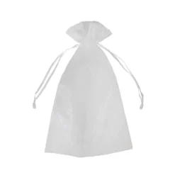 Organza Gift Bomboniere Bag Large White Pack 10 (15x24cmH)