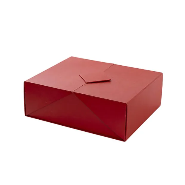 Origami Foldable Luxe Gift Hamper Box Red (30x25x10Hcm)