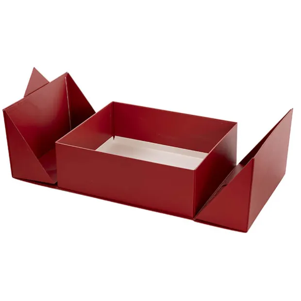 Origami Foldable Luxe Gift Hamper Box Red (30x25x10Hcm)
