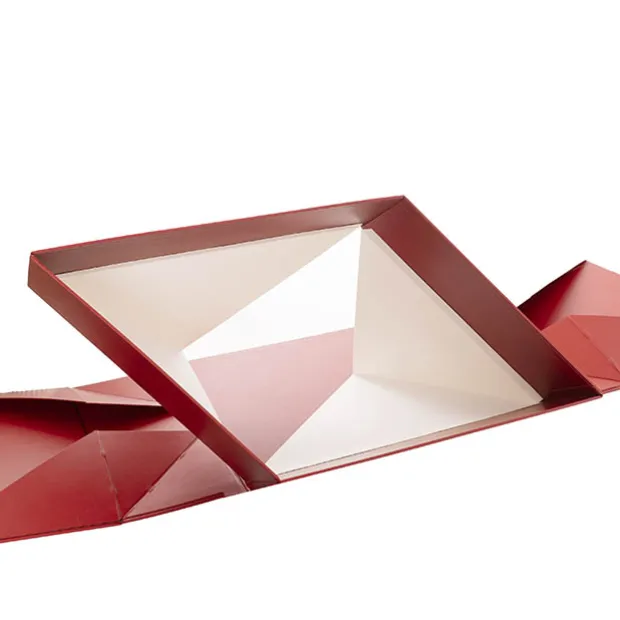 Origami Foldable Luxe Gift Hamper Box Red (30x25x10Hcm)