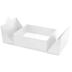 Origami Foldable Luxe Gift Hamper Box White (30x25x10Hcm)
