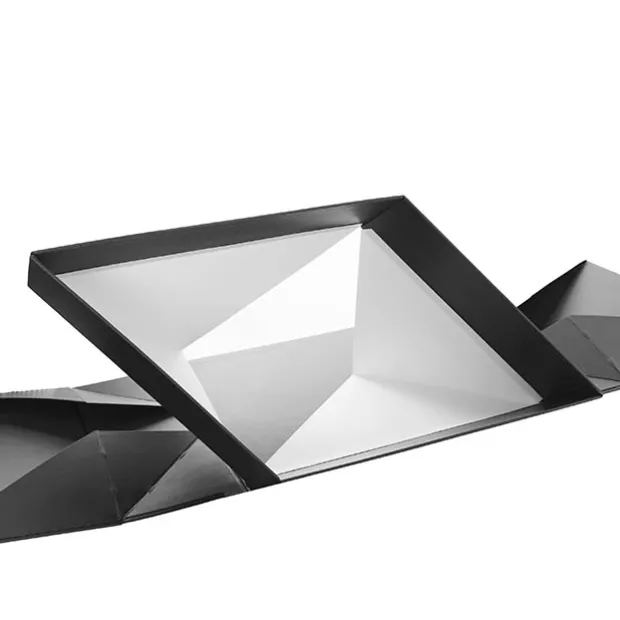 Origami Foldable Luxe Gift Hamper Box Black (30x25x10Hcm)