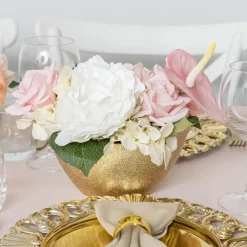 Oval Bowl Metallic Gold (20x10.5x11.5cmH)