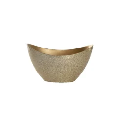 Oval Bowl Metallic Gold (20x10.5x11.5cmH)