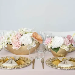 Oval Bowl Metallic Gold (20x10.5x11.5cmH)