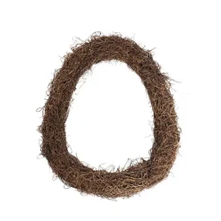 Oval Wreath Grapevine & Twig Mix Natural Brown (40cmH)