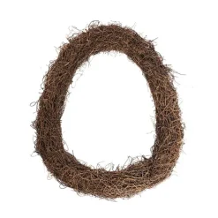 Oval Wreath Grapevine & Twig Mix Natural Brown (50cmH)