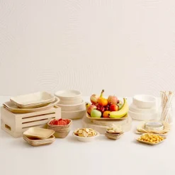 Palm Leaf Square Bowl (12.5cm) Pack 10