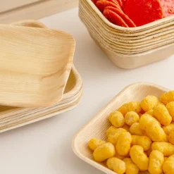 Palm Leaf Square Bowl (12.5cm) Pack 10