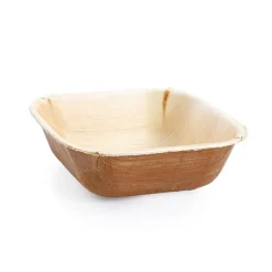Palm Leaf Square Bowl (12.5cm) Pack 10
