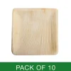 Palm Leaf Square Plate (20cm) Pack 10