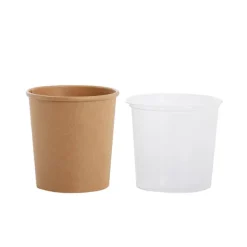 Paper Container Round 850ml Single Kraft (11.5Dx12cmH)