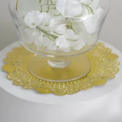 Paper Doily Round 12 Pack Gold (16.6cmD)