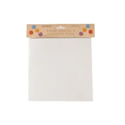 Paper Snack & Confetti Cone Pack 20 White (18.5x16.5cm)