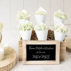 Paper Snack & Confetti Cone Pack 20 White (18.5x16.5cm)