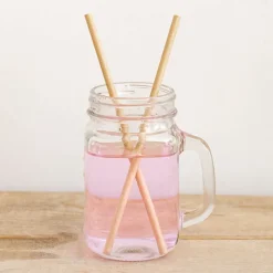 Paper Straws Plain Kraft Brown (20cmH 6mmDia) Pack 50