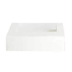 Patisserie Window Box 12 Cupcakes White (360x255x100mmH)