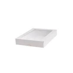 Patisserie Window Box Long Flat White (200x150x30mmH)