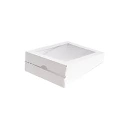 Patisserie Window Box Long Flat White (200x150x30mmH)