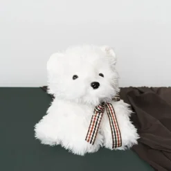 Paws the White Terrier Dog Plush Soft Toy White (30cmST)