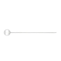 Pearl Pins Round Head Bulk 100 Pack White (4mm x 3.7cm)