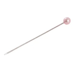 Pearl Pins Round Head Bulk 100 Pack Soft Pink (6mmx6.5cmH)