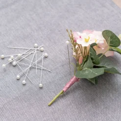 Pearl Pins Round Head Bulk 100 Pack Cream (6mmx6.5cmH)