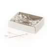 Pearl Pins Teardrop Head Bulk 144 Pack White (5mmx50mmH)