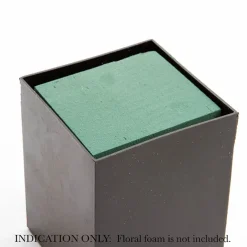 Pencil Vase Square (10x10x13.5cmH) Single Black