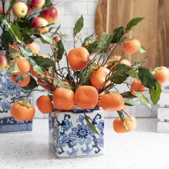 Persimmon Branch Spray Orange (70cmH)