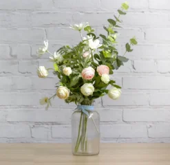 Petite Ranunculus Spray Cream (42cmH)