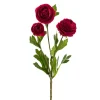 Petite Ranunculus Spray Dark Rouge Red (42cmH)