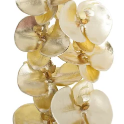 Phalaenopsis Orchid 9 Flowers Metallic Champagne Gold(75cmH)