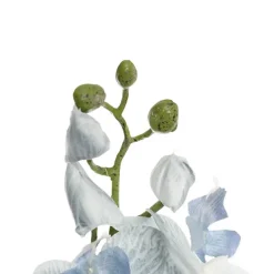 Phalaenopsis Orchid Real Look 8 Flowers White Blue (78cmH)
