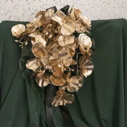 Phalaenopsis Orchid Short Stem Spray Champagne (50cmH)