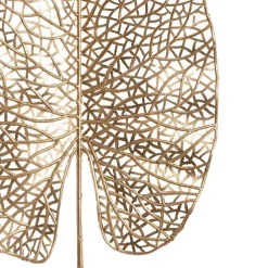 Philo Vein Leaf Stem Metallic Gold (65cmH)