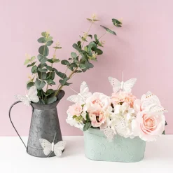 Pick Butterfly 10cm White Pack 12