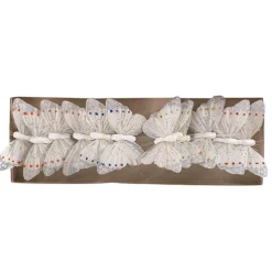 Pick Butterfly 10cm White Pack 12