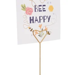 Pick Card Holder Metal Heart Gold Pack 10 (3.2cmx34cmL)