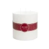 Pillar Candle 3 Wick 95Hr White (15x14.5cmH)