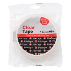 Pilotape Cello Sticky Tape Clear (12mm X 66m)