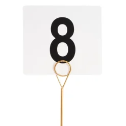 Place Card Table Number Holder Pack 2 Gold (30cmH)