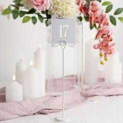 Place Card Table Number Holder Pack 2 White (30cmH)