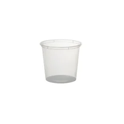 Plastic Container Round 850ml Single Clear (12Dx11cmH)