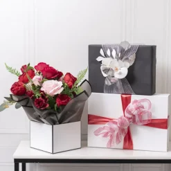 Plastic Mesh Narrow Roll Metallic Candy Stripe (25cmx9m)