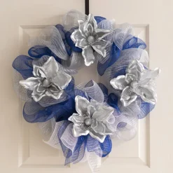 Plastic Mesh Narrow Roll Metallic Silver (25cmx9m)