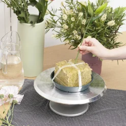 Plastic Posy Base Pack 5 Size 3 Small (18Dx3.3cmH)