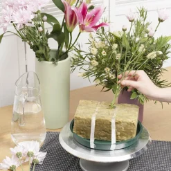 Plastic Posy Base Pack 5 Size 4 Medium (23Dx3cmH)